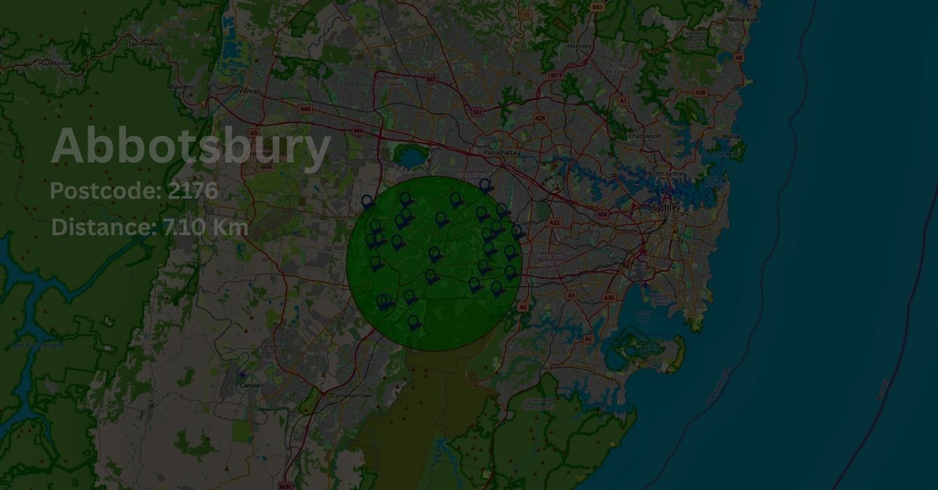 Industrial Electrician and other area we serve on map